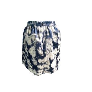 Michael Kors A Line Abstract Pleated Mini Skirt Size 8
